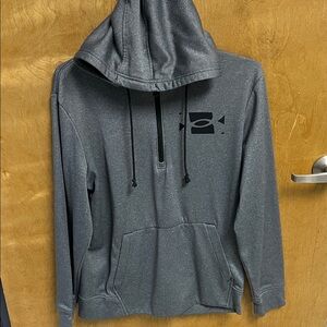 Under Armour Charcoal Hoodie with Black Logo